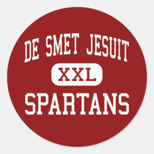Sticker Rond De Smet Jesuit - Spartans - High - Saint Louis