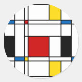 Sticker Rond De Stijl Motif (Devant)