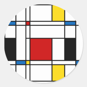 Sticker Rond De Stijl Motif