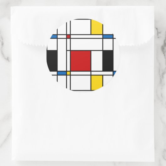 Sticker Rond De Stijl Motif (Sac)