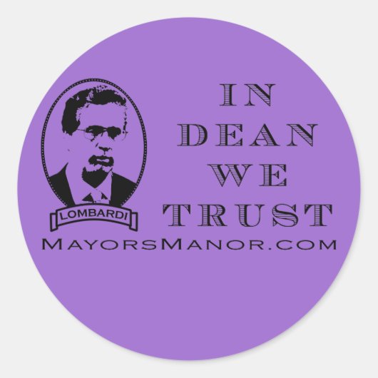 Sticker Rond Dean - Stick it! (Devant)