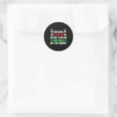 Sticker Rond Dear Santa Before I Can Explain How Much Do You (Sac)