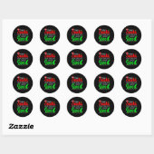 Sticker Rond Dear Santa Is It Too Late To Be Good Funny Christm (Feuille)