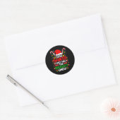 Sticker Rond Dear Santa They Are The Naughty Ones Funny Christm (Enveloppe)