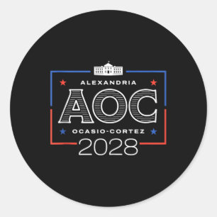 Sticker Rond Débardeur de la Maison Blanche Aoc 2028
