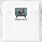 Sticker Rond Débat télévisé Kennedy Nixon 1960 (Sac)
