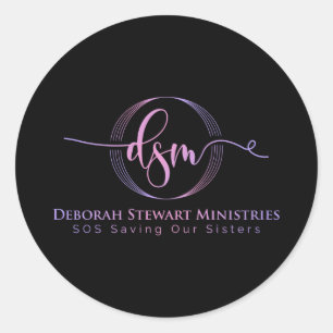 STICKER ROND DEBORAH STEWART MINISTRIÈRES