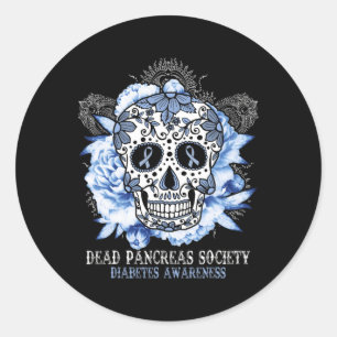 Sticker Rond Debout Pancreas Société Sensibilisation au diabète