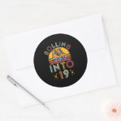 Sticker Rond Début 19 Ans (Enveloppe)