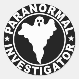 Sticker Rond Décalque paranormal de logo d'investigateur