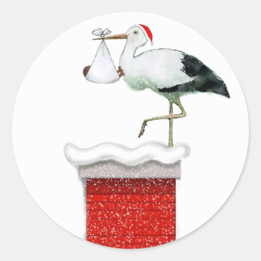 Sticker Rond Décembre Baby (Devant)