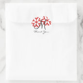 Sticker Rond Décembre Mariage Monogram M Merci Sceau (Sac)