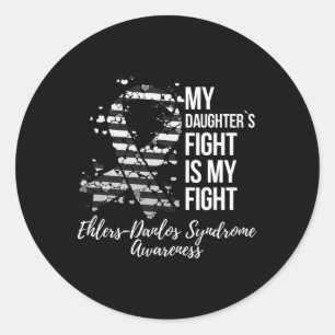 Sticker Rond Décerné du syndrome d’Ehlers-danlos dans la lutte