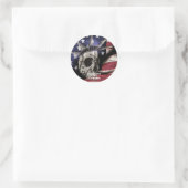 Sticker Rond Décès ou liberté (Sac)