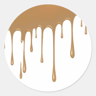 Sticker Rond Déchets de caramel