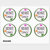 Sticker Rond déchets de chantier (Feuille)