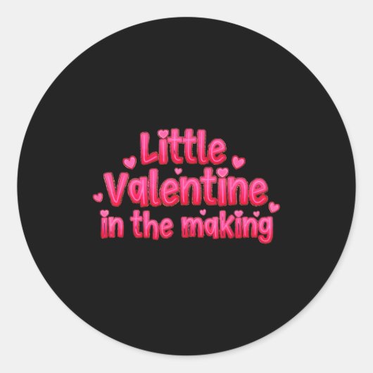 Sticker Rond Déclaration de grossesse pour la Saint-Valentin Li (Devant)
