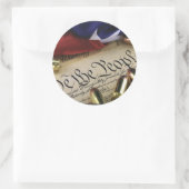 Sticker Rond Déclaration d'indépendance (Sac)