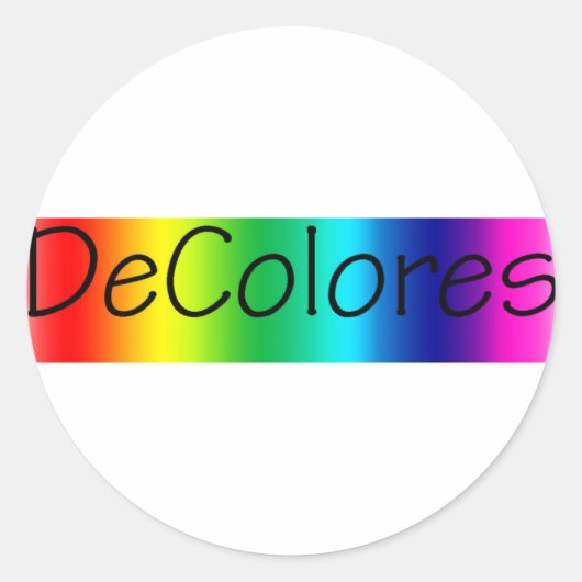 Sticker Rond DeColores (Devant)
