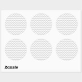 Sticker Rond Décor blanc classique (Feuille)