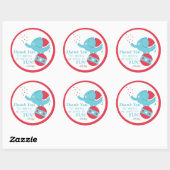 Sticker Rond Décoration de fête d'anniversaire sur le thème du (Feuille)