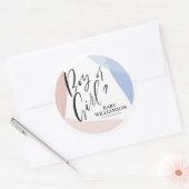 Sticker Rond Décoration personnalisée de la fête de révélation  (Enveloppe)