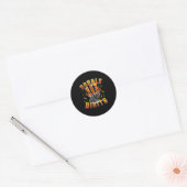 Sticker Rond Décorations d'anniversaire garçon chiffres doubles (Enveloppe)