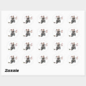 Sticker Rond Décorations mariages 13 (Feuille)