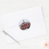 Sticker Rond Décoré pour Noël (Enveloppe)