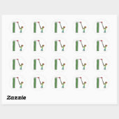 Sticker Rond Découpage de couverture (Feuille)