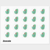 Sticker Rond Découpage de couverture (Feuille)