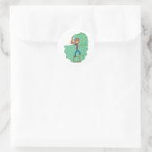 Sticker Rond Découpage de couverture (Sac)