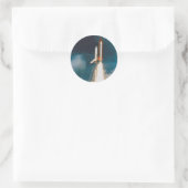 Sticker Rond Découverte de navette spatiale (Sac)