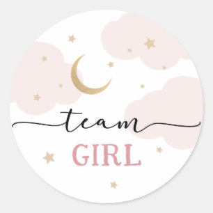 Sticker Rond Découvrez l'équipe rose Over the Moon pour la révé