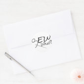 Sticker Rond Découvrir (Enveloppe)