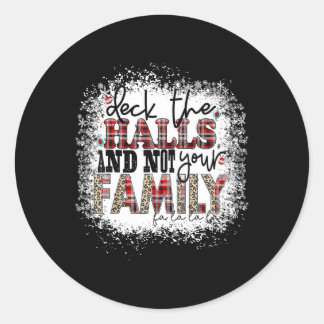 Sticker Rond Découvrir Les Halls Et Non Vos Fêtes De Famille Pr