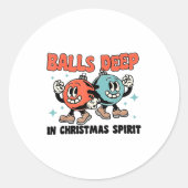 Sticker Rond Deep In Christmas Srit (Devant)