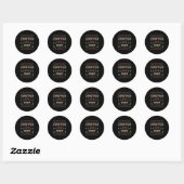 Sticker Rond Deep In The Christmas Srit Couple Matching Christm (Feuille)