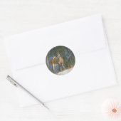 Sticker Rond Deer Buck (Enveloppe)