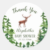 Sticker Rond Deer Merci (Devant)