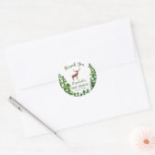 Sticker Rond Deer Merci (Enveloppe)