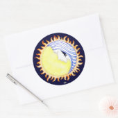 Sticker Rond Déesse de la lune (Enveloppe)