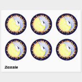 Sticker Rond Déesse de la lune (Feuille)