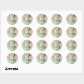 Sticker Rond Déesse d'hiver (Feuille)