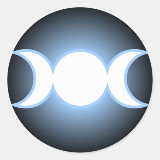 Sticker Rond Déesse triple (Devant)