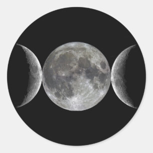 Sticker Rond Déesse triple de lune