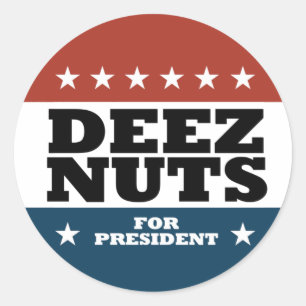 Sticker Rond Deez Nuts 2024