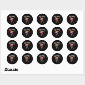 Sticker Rond Deez Nuts Nutcracker Nut Drôle Hommes Femmes Drôle (Feuille)