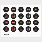 Sticker Rond Deez Nuts Nutcracker Nut Shirt drôle Noël Xma (Feuille)