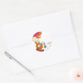 Sticker Rond Défaillance du pistolet de ELMER FUDD™ (Enveloppe)